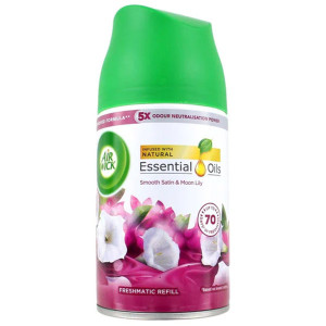 Air Wick ανταλλακτικό αποσμητικό χώρου smooth satin & moon lily 250ml