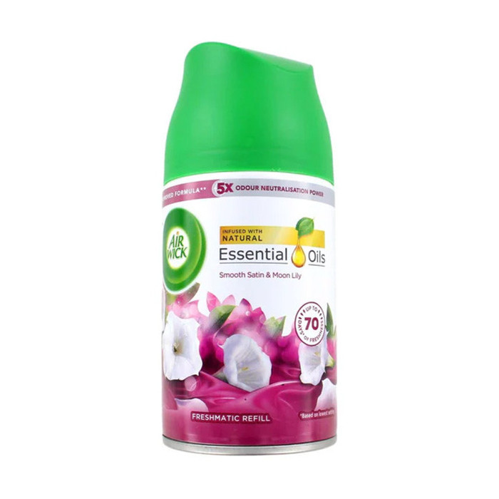 Air Wick ανταλλακτικό αποσμητικό χώρου smooth satin & moon lily 250ml