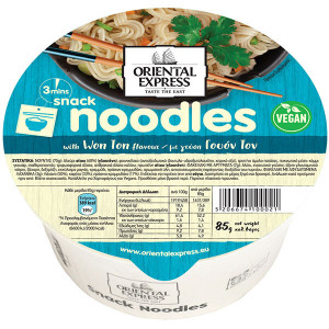 Oriental express noodles pot 85gr, γουον τον