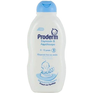 Proderm σαμπουαν & αφρολουτρο 200ml 0-12 μηνων  - 1