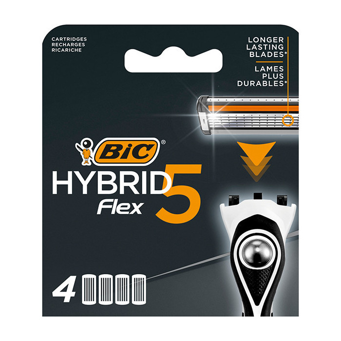 Bic ανταλλακτiκα ξυραφακια hybrid flex 5 4τεμ