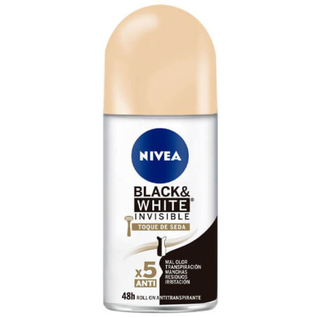 Nivea roll-on 50ml b & w invisible silky smooth