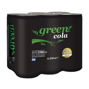 Green αναψυκτικό cola χωρίς ζάχαρη με stevia 6x330ml