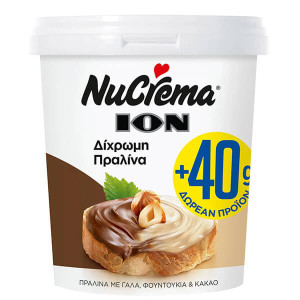 Ιον nucrema   420gr, 380gr,+40gr, δώρο διχρωμη 9702  - 1