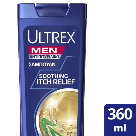 Ultrex men σαμπουάν αντιπιτυριδικό για ευαίσθητες επιδερμίδες 360ml