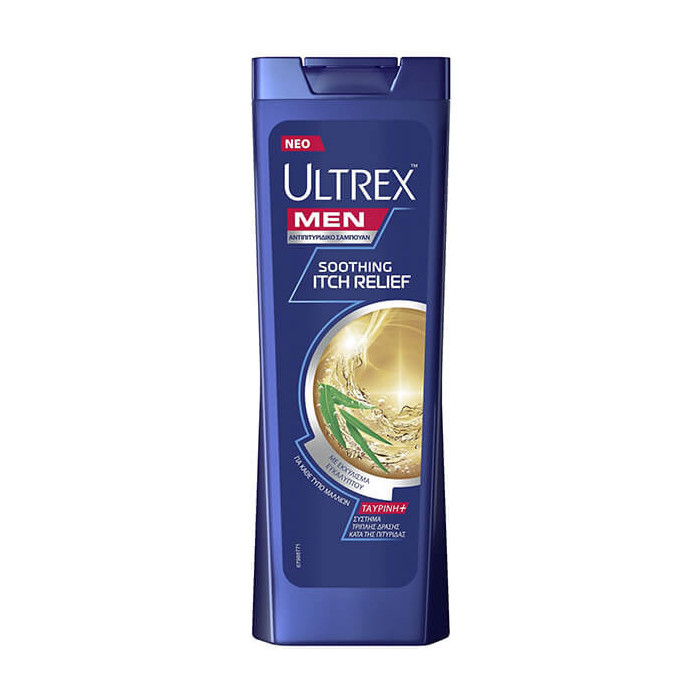 Ultrex men σαμπουάν αντιπιτυριδικό για ευαίσθητες επιδερμίδες 360ml