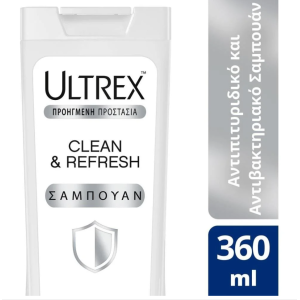 Ultrex σαμπουάν αντιπιτυριδικό clean & refresh 360ml Ultrex - 1