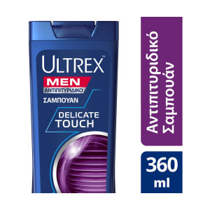 Ultrex men σαμπουάν αντιπιτυριδικό delicate touch για ξηροδερμία 360ml Ultrex - 1