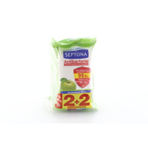 Septona υγρά μαντηλάκια αντιβακτηριδιακά πράσινο μήλο 4x15τεμ Septona - 1