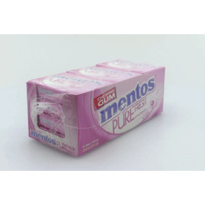 Mentos pure fresh slim box τσίχλες bubble fresh 12x30gr