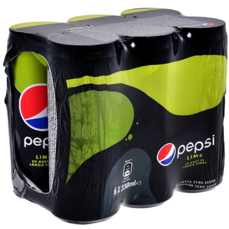 Pepsi max αναψυκτικο 6x330ml lime