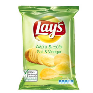 Lays chips αλάτι & ξύδι 105gr