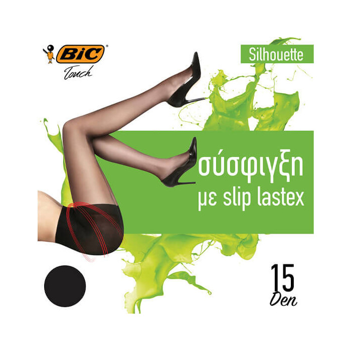 Bic καλσόν silhouette μαύρο 15den medium