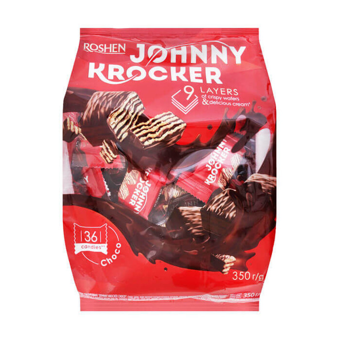 Roshen johnny krocker γκοφρετακια 350gr choco