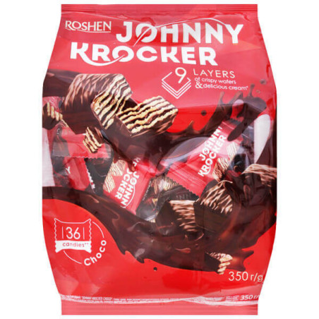 Roshen johnny krocker γκοφρετακια 350gr choco