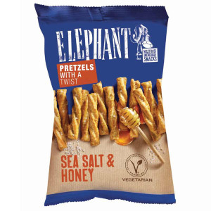 Elephant twisted pretzel 70gr, θαλασσινο αλατι & μελι  - 1