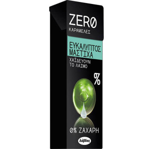 Zero καραμελες 32gr,x12τεμ ευκαλυπτος μαστιχα  - 1