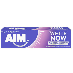 AIM οδοντόκρεμα white now time correct 75ml