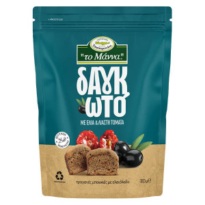 Το μαννα δαγκωτο τραγανες μπουκιες 70gr, ελια & λιαστη τοματα