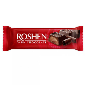 Roshen μπαρα σοκολατας 33gr, μαυρη σοκολατα με γεμιση fondant