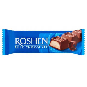 Roshen μπαρα σοκολατας 33gr, σοκολατα γαλακτος με γεμιση creme brulee