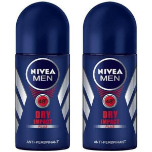 Nivea roll-on men 50ml dry impact 1+1δωρο