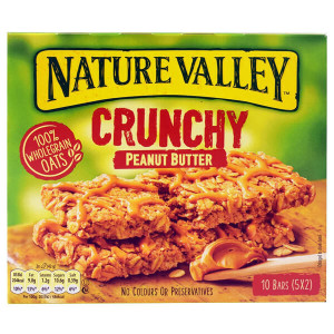 Nature valley τραγανες μπαρες βρωμης με φυστικοβουτυρο 5x42gr 10bars  - 1