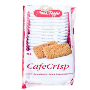 Anna faggio cafe crisp ατομικά μπισκότα για καφέ 25τεμ 150gr  - 1