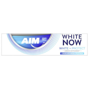 AIM ΟΔΟΝΤΟΚΡΕΜΑ 75ML WHITE NOW + PROTECT ΑΜΕΣΗ ΛΕΥΚΑΝΣΗ  - 1