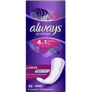 Always profresh 4σε1 σερβιετάκια large 22τεμ