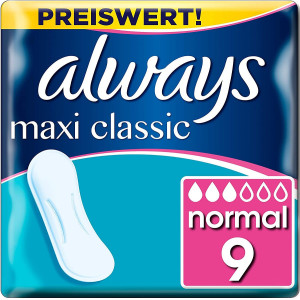 ALWAYS ΣΕΡΒΙΕΤΑ MAXI NORMAL 9PCS (ΧΥΜΑ)