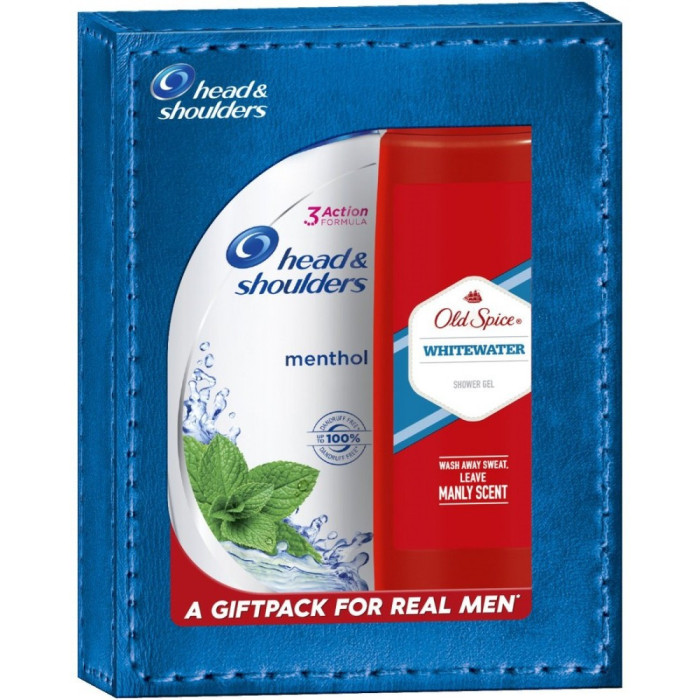 HEAD&SHOULDERS SHAMPOO 360ML MENTHOL + OLD SPICE SHOWER GEL AMNLY SCENT  - 1