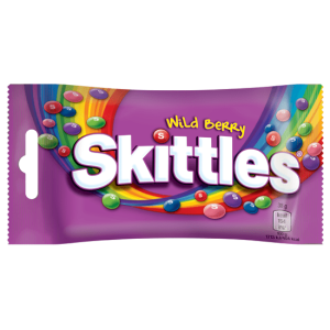 Skittles καραμελάκια wild berry 38gr