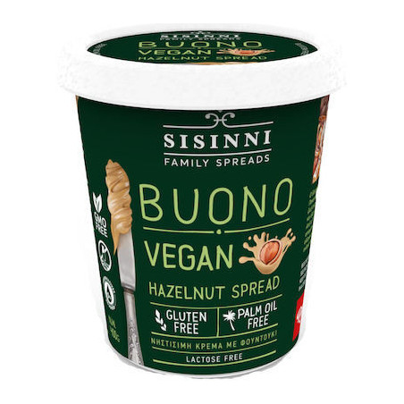 Sisinni κρέμα φουντουκιού buono για vegan 400gr Sisinni - 1