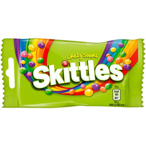 Skittles καραμελάκια crazy sours 38gr