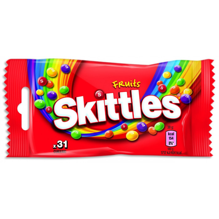 Skittles καραμελάκια fruits 38gr