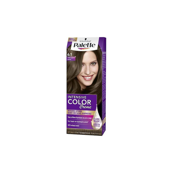 Schwarzkopf palette intensive color creme 6,1 ξανθό σκούρο σαντρέ 50ml