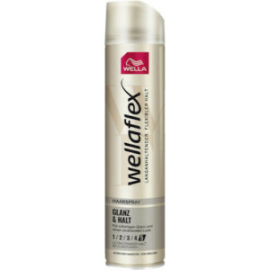 Wellaflex λακ μαλλιών No5 glanz & halt 250ml