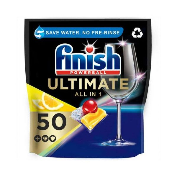 Finish ultimate ταμπλέτες πλυντηρίου πιάτων Allin1 με λεμόνι 50τεμ
