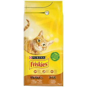 FRISKIES γατοτροφή γαλοπούλα, κοτόπουλο & λαχανικά 2kg