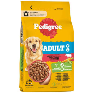 PEDIGREE ΣΚΥΛΟΤΡΟΦΗ 1,4kg ADULT - (ΜΟΣΧΑΡΙ & ΛΑΧΑΝΙΚΑ)