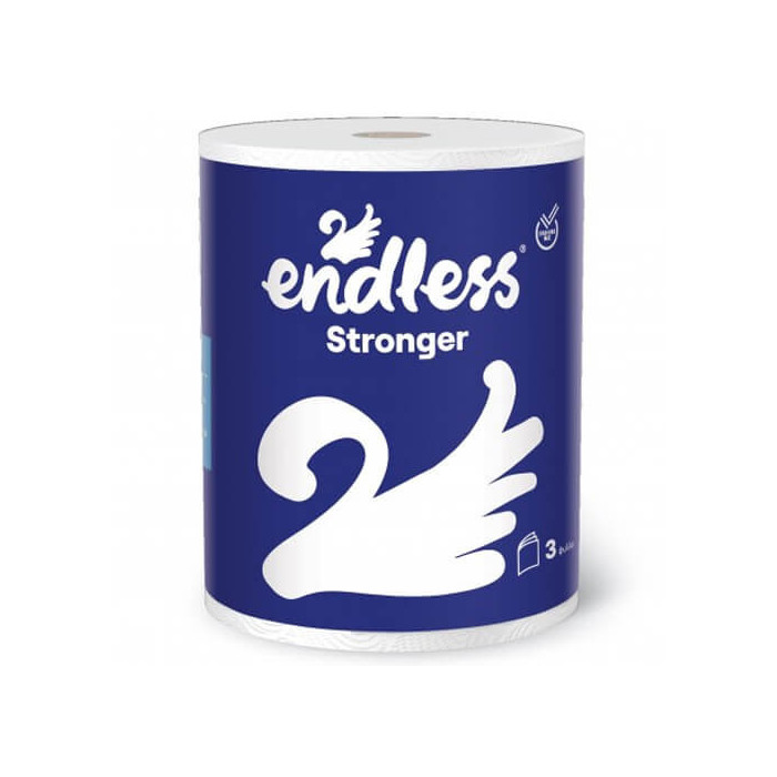 Endless stronger χαρτί κουζίνας 40m 3φυλλο 600gr Endless - 1