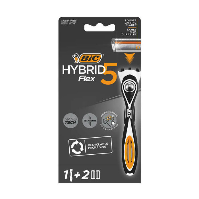 BIC ΞΥΡΑΦΑΚΙΑ HYBRID FLEX 5 - (2 ΑΝΤΑΛΛΑΚΤIΚΑ)  - 1