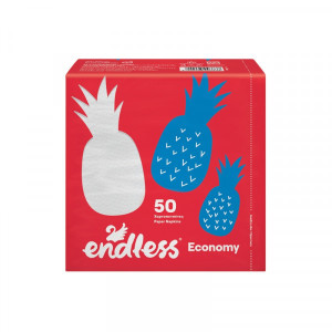 Endless χαρτοπετσέτες economy λευκή 30x30cm 50 φύλλα Endless - 1