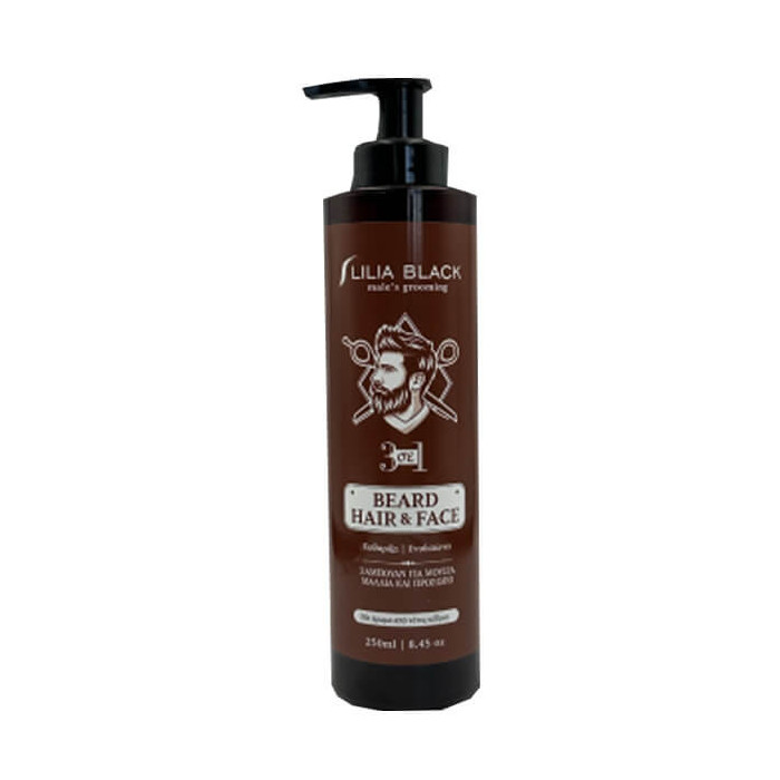 LILIA BLACK ΣΑΜΠΟΥΑΝ ΓΙΑ ΓΕΝΕΙΑΔΑ 250ml (ΒΑΛΒΙΔΑ) (3ΣΕ1)