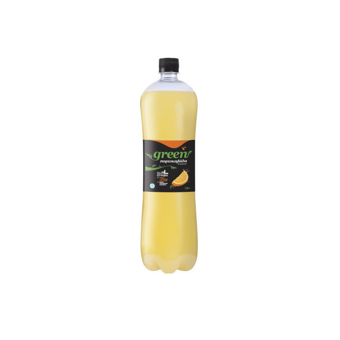 Green αναψυκτικό πορτοκαλάδα χωρίς ζάχαρη με stevia 1,5lt