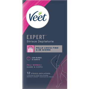 Veet ταινίες αποτρίχωσης κεριού expert για τα πόδια normal 12τεμ Veet - 1