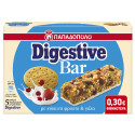 Παπαδοπούλου μπάρες δημητριακών digestive bar με κόκκινα φρούτα & γάλα 5x28gr