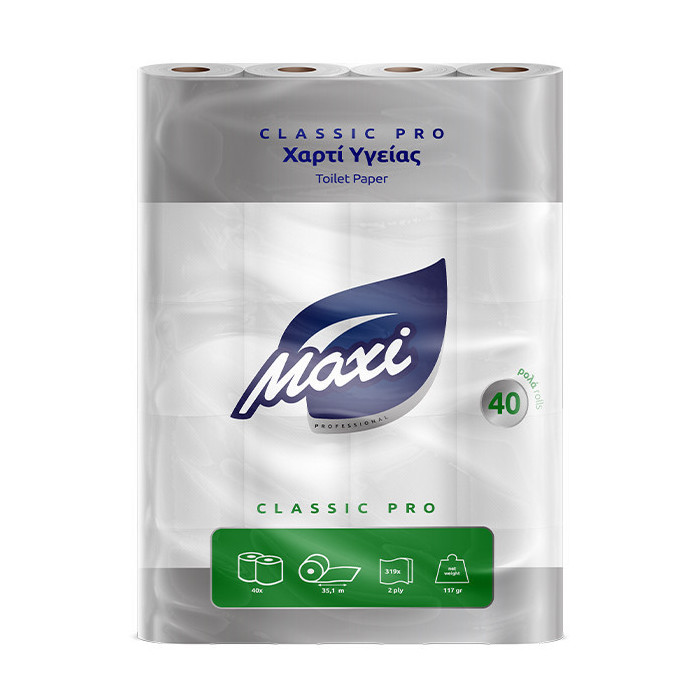 Maxi χαρτί υγείας 2φυλλο 40x125gr