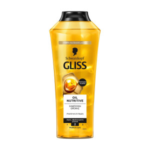 Gliss σαμπουάν θρέψης oil nutritive για πολύ ταλαιπωρημένα ή ξηρά μαλλιά 400ml Schwarzkopf Gliss - 1